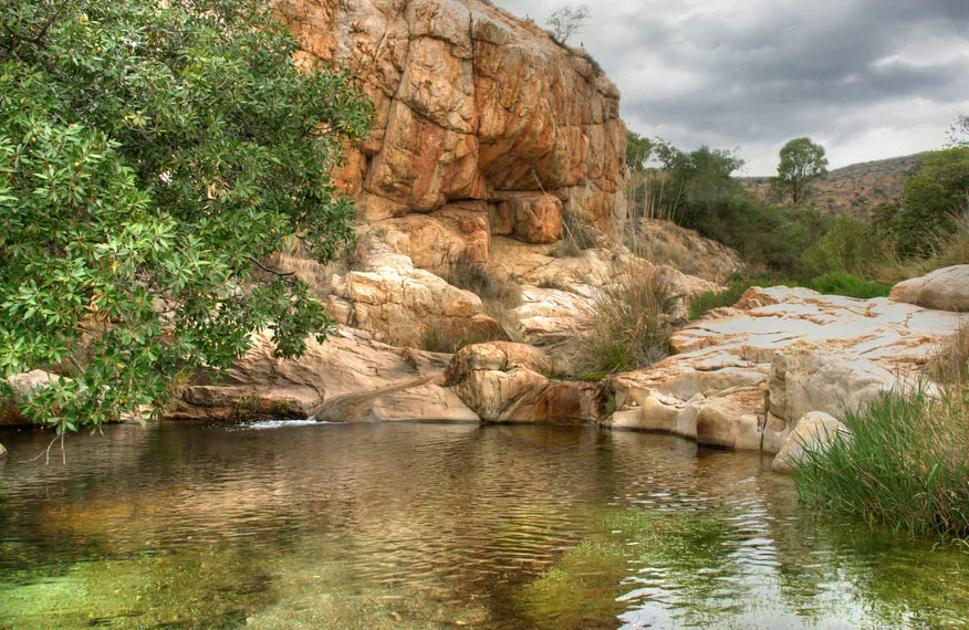 Protected Magaliesberg spring source in North West Province — origin of Marang Group Marang Still Water South Africa