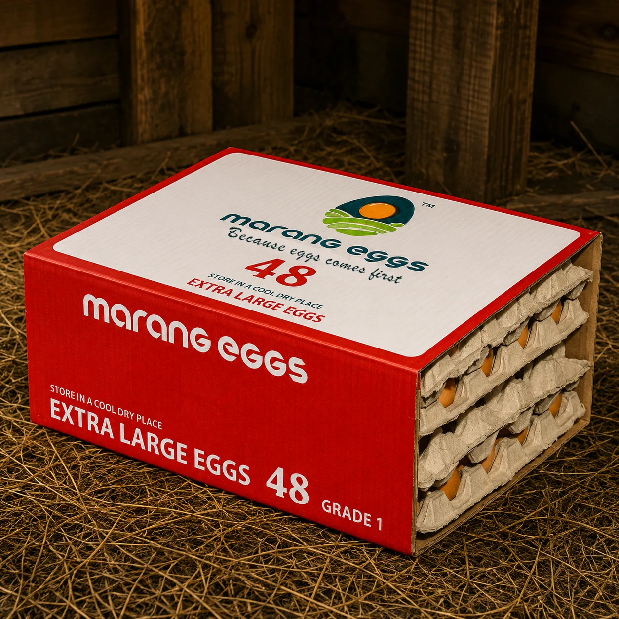 Marang farm fresh eggs 48 Extra Large box — FMCG egg supplier North West Province