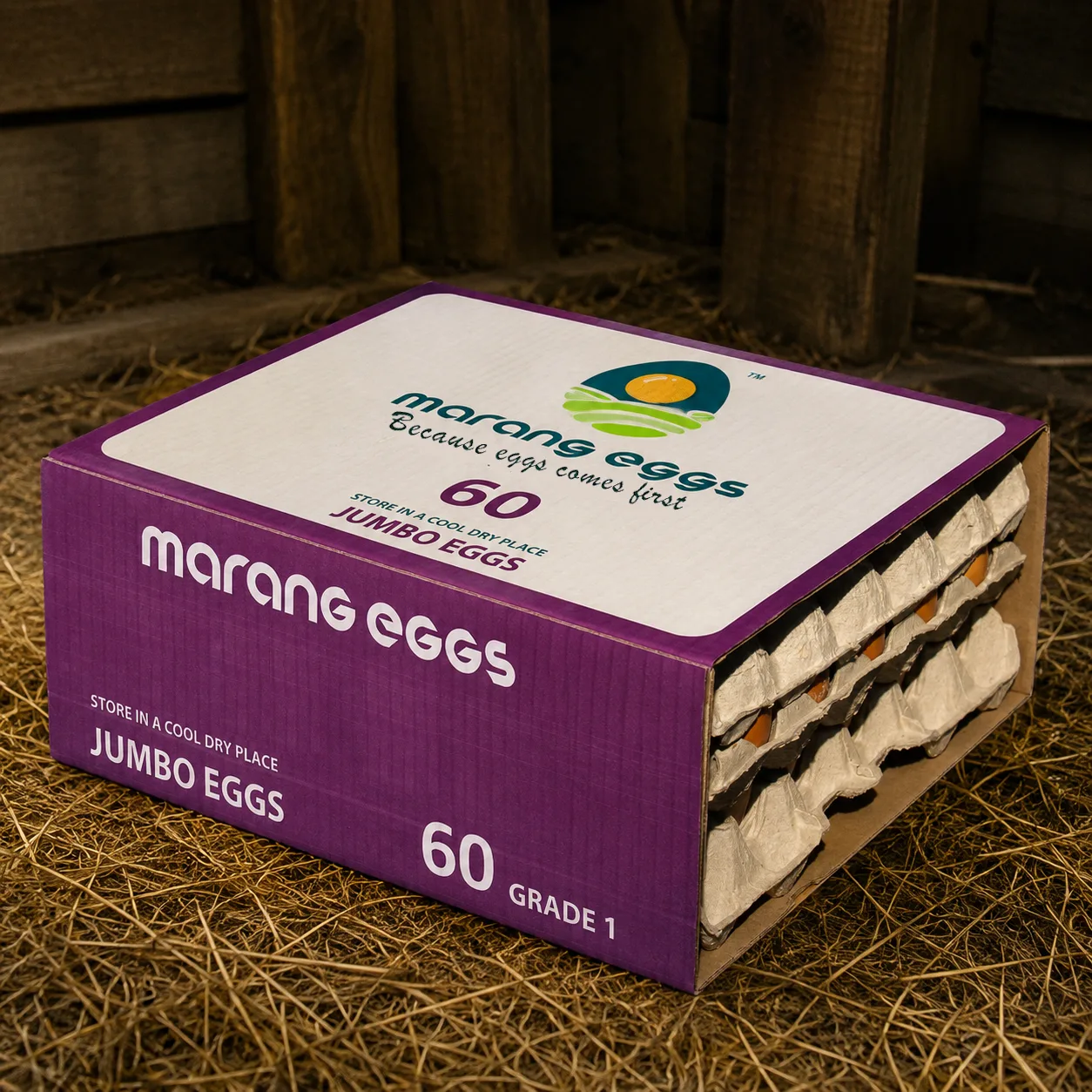 Marang farm fresh eggs 60 Jumbo box — bulk egg supplier South Africa