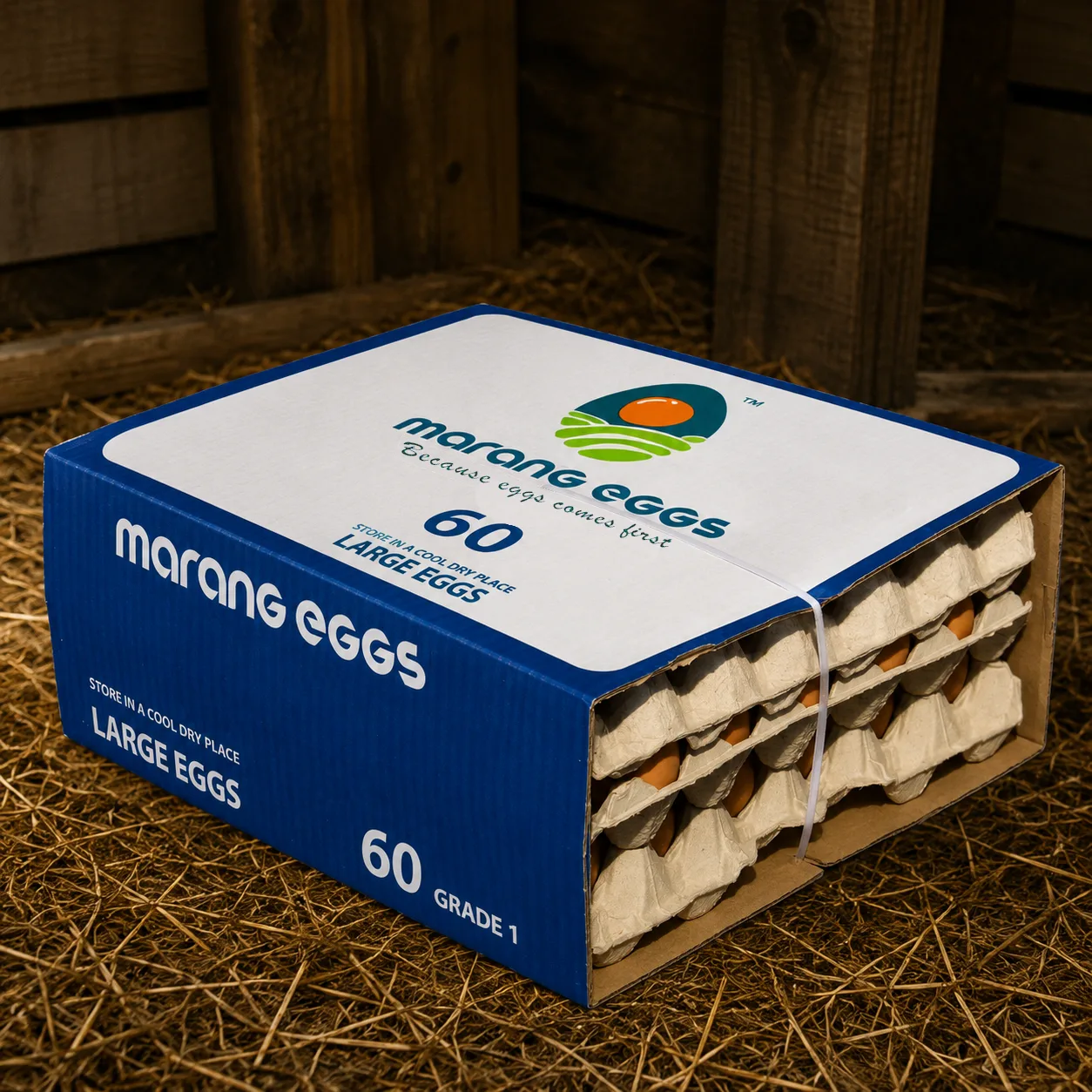 Marang farm fresh eggs 60 Large box — retail egg supply South Africa
