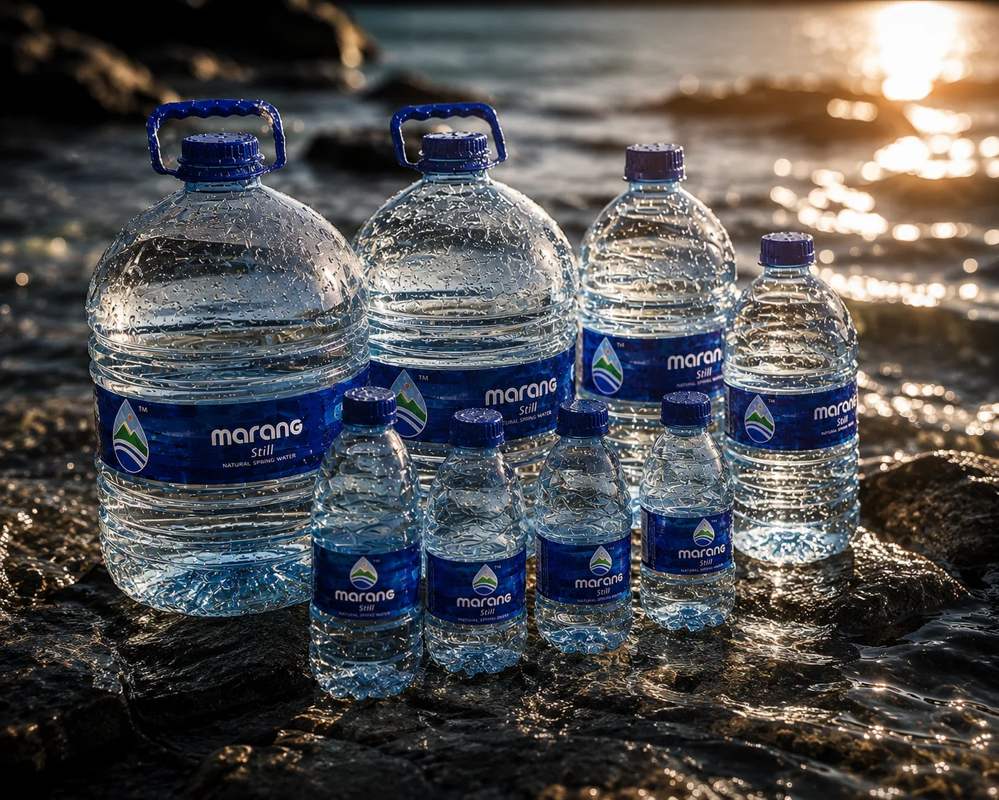 Clear glass of Marang Group Marang Still Water South Africa — bulk water supplier, spring water delivery North West Province